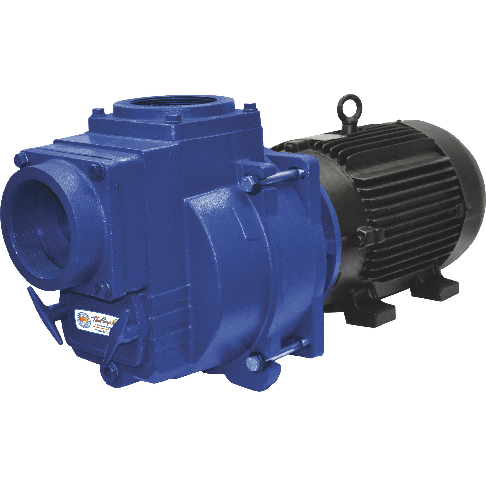IPT Cast Iron Self-Priming Centrifugal Sewage/Trash Water Pump, 4in. Ports, Model# 399C-IPT-95